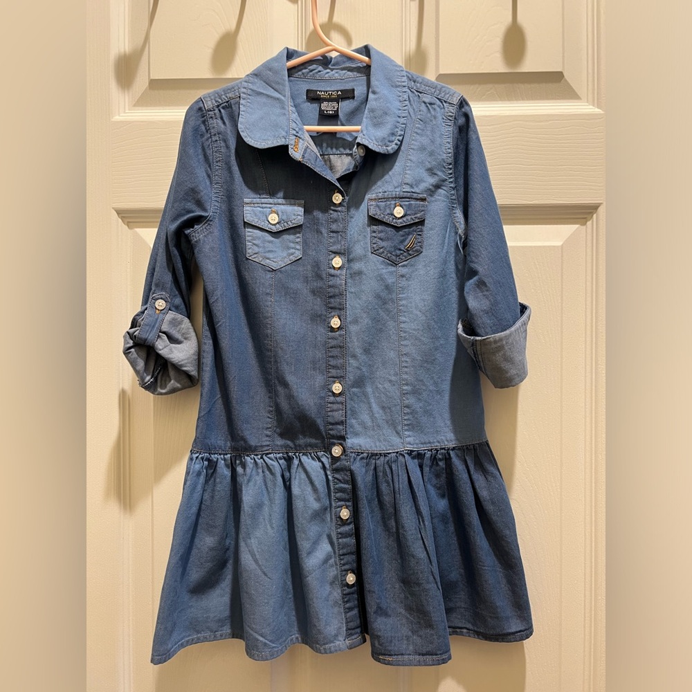 Nautica soft chambray dress for girls